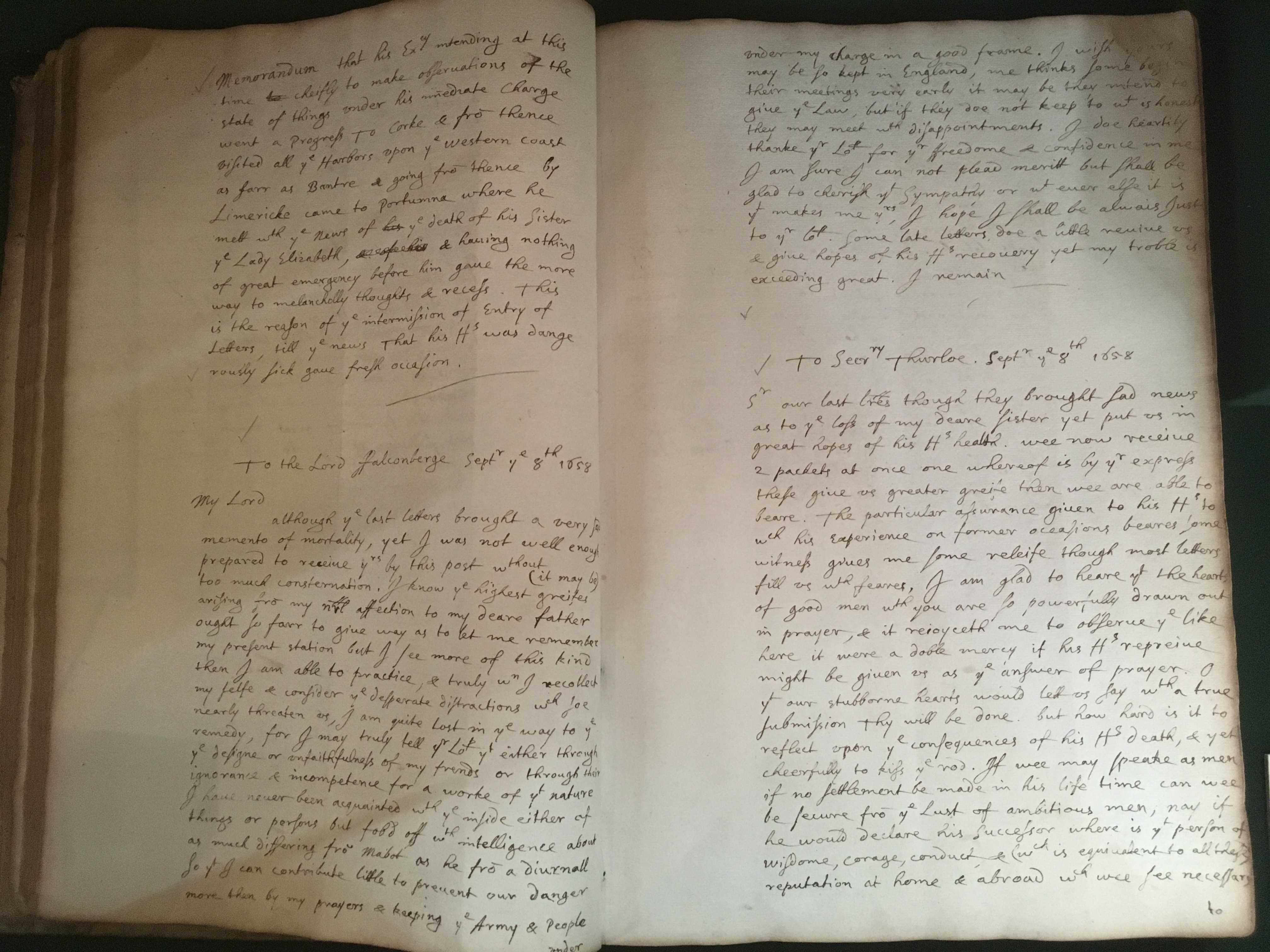 Henry Cromwell’s Letter Book, 1657 – 1659. thumbnail
