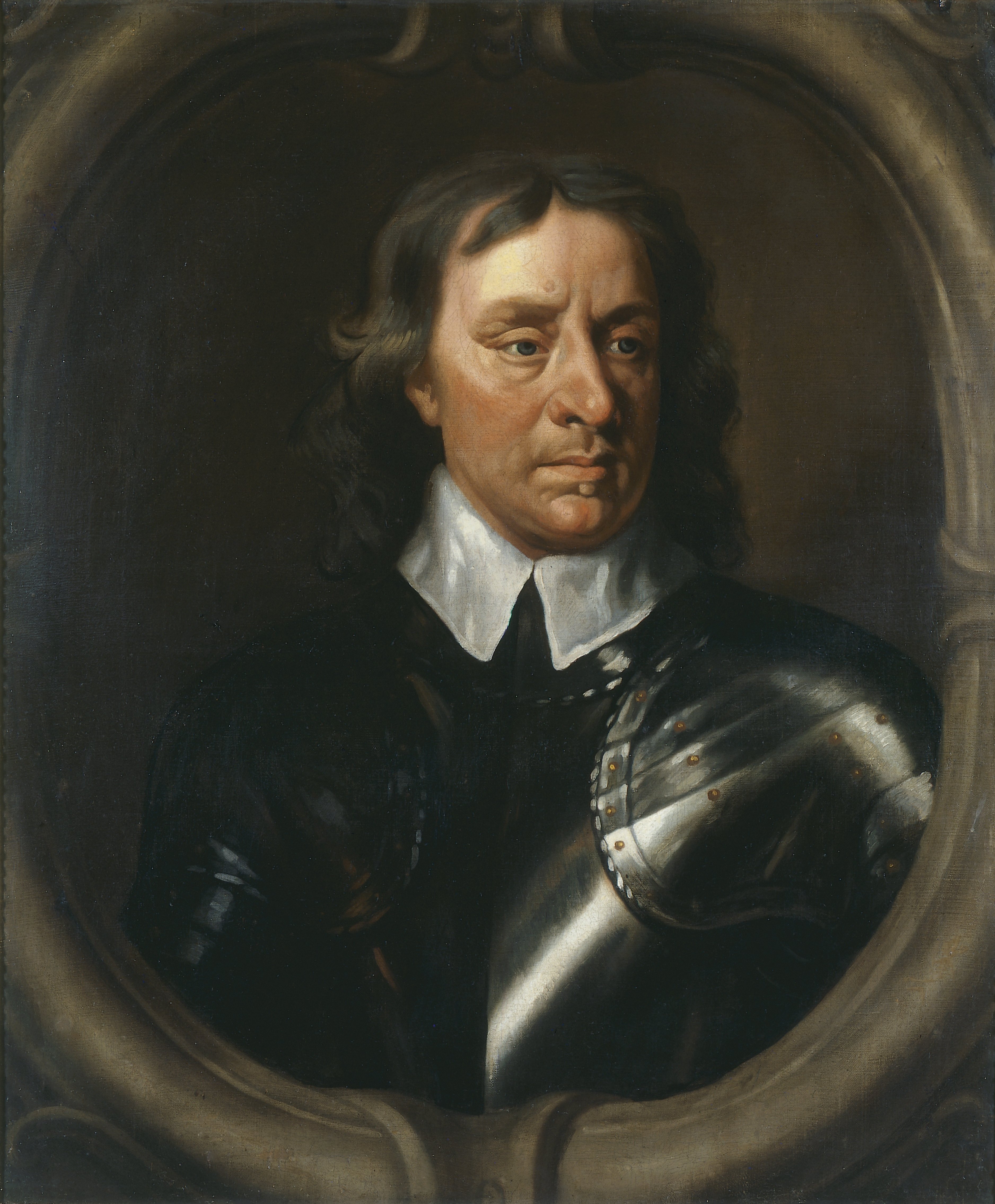 Portrait of Oliver Cromwell, Studio of Sir Peter Lely, Oil on Canvas. thumbnail