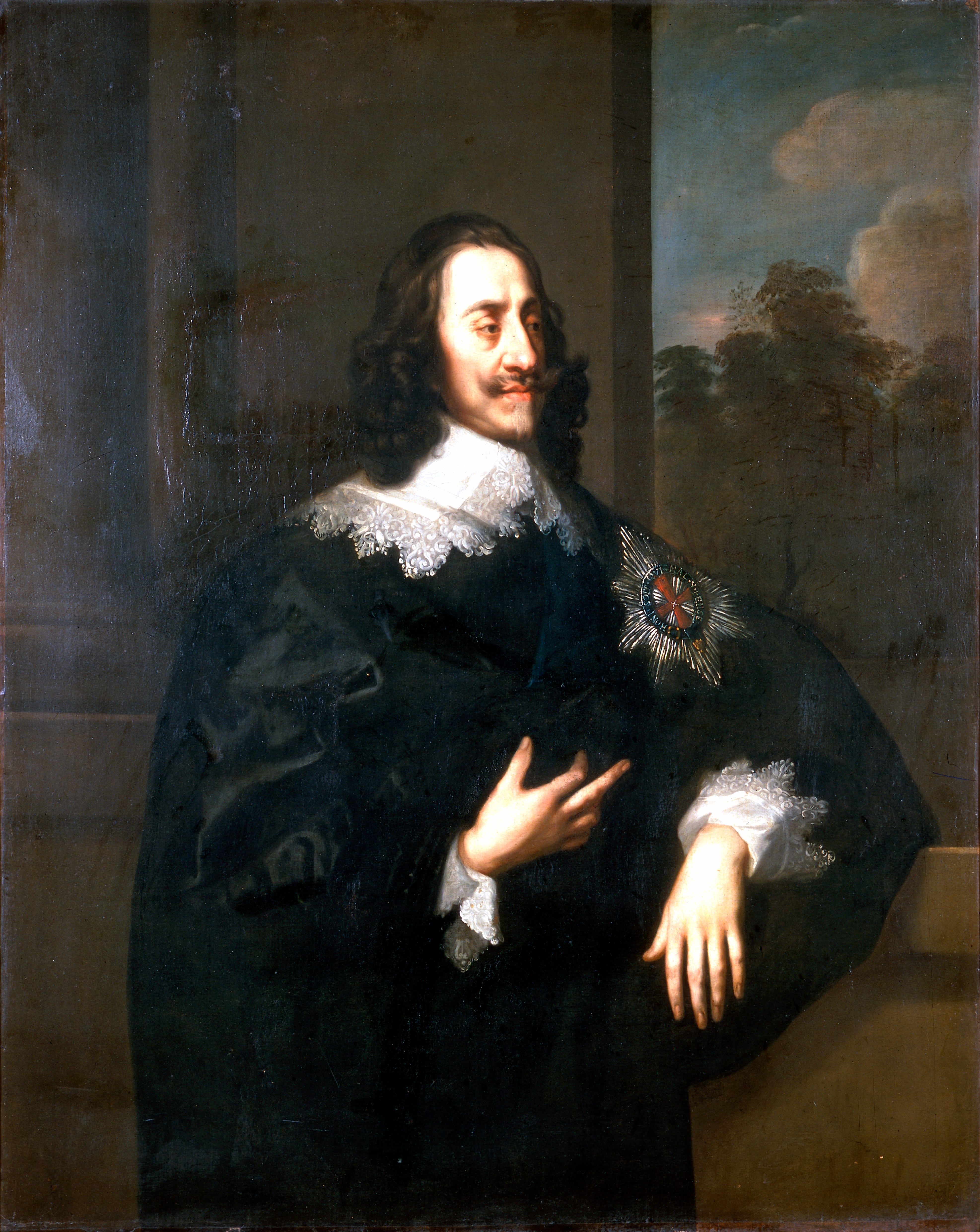 Portrait of King Charles I, Circle of Sir Peter Lely, Oil on Canvas. thumbnail